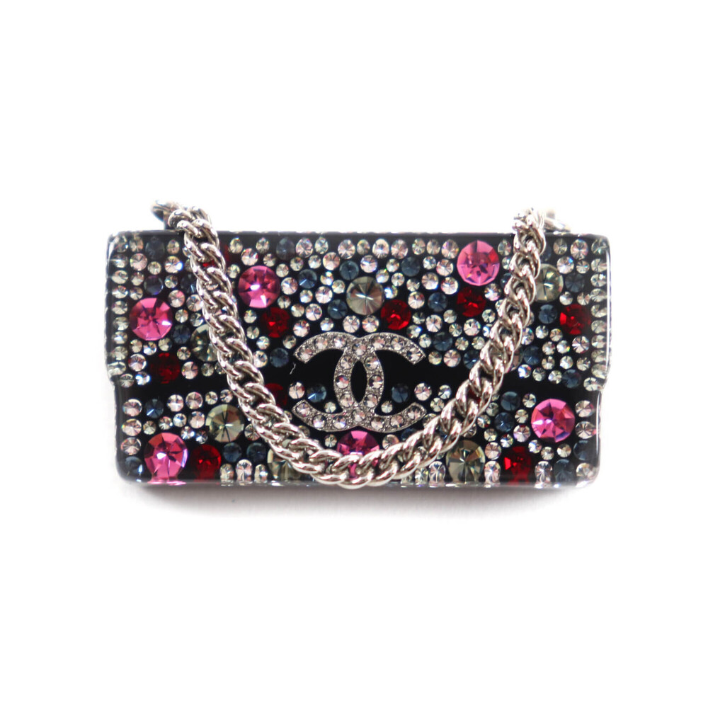 CHANEL Authentic Black Logo Brooch - Picture 1 of 8